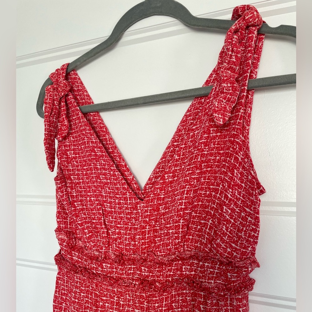 Red & White Jumpsuit